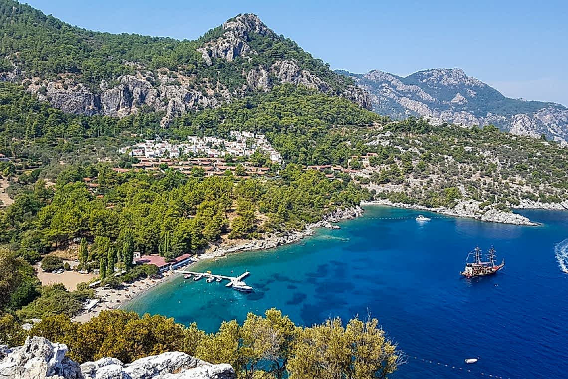 Beautiful,View,Of,The,Amos,Bay.,Marmaris,,Turkey.,Horizontal,Panorama